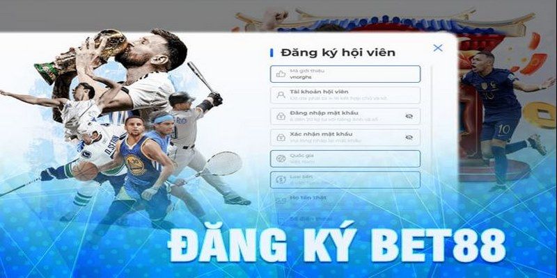 Đăng ký BET88 trở thành hội viên chỉ với 4 bước cơ bản