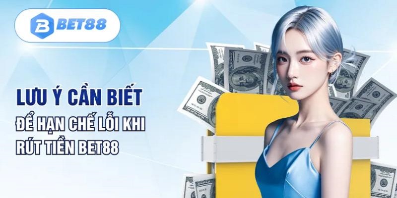 4 lưu ý cần biết khi rút tiền BET88